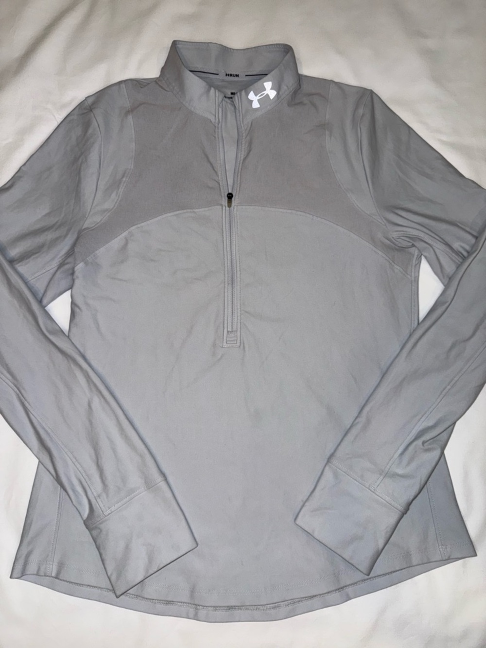 Under Armour Women’s White 1/4 Zip Performance Pullover Size M